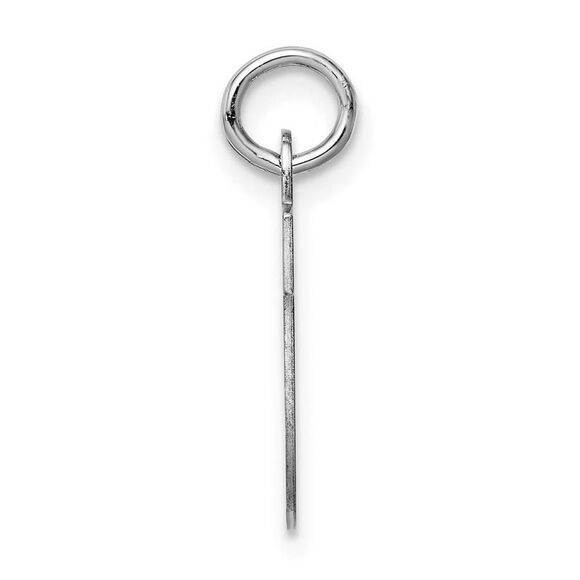 Sterling Silver Amanda Collection Medium Block Style Initial U Pendant - Picture 2 of 4